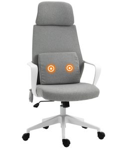 Massage Pillow Office Chair - Grey