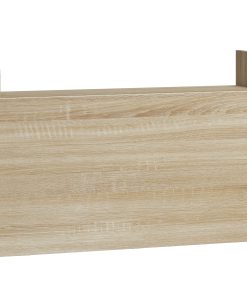 Wall Mounted Desk, Drop Leaf Floating Laptop Desk with Space Saving Storage Compartments for Home Office, Oak
